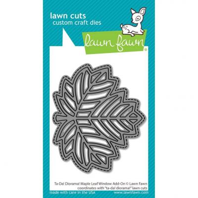 Lawn Fawn Cutting Dies - Ta-Da! Diorama! Maple Leaf Window Add-On